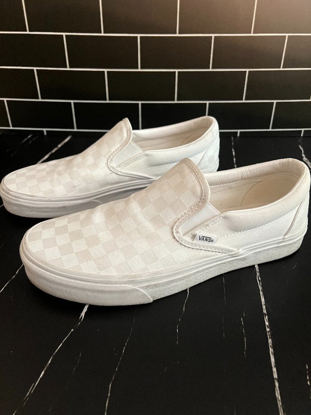 Vans Classic Slip-On Checkerboard Shoes - Size M10/W11.5